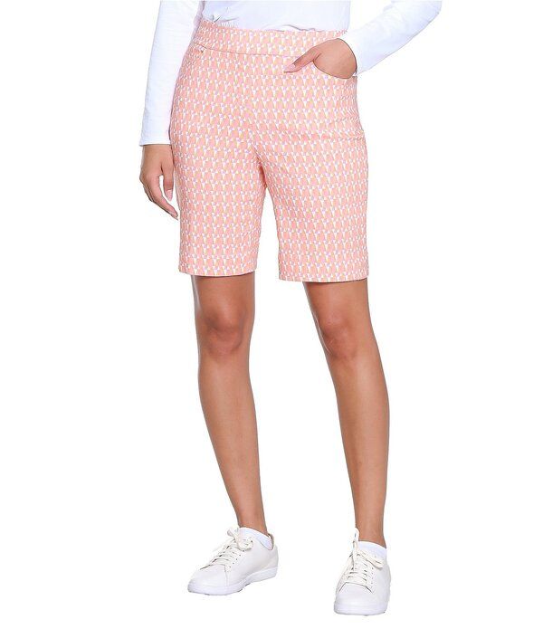 スポットハーレー レディース ボトムス ハーフパンツ・ショーツ プリント ショートパンツ Sport Haley Slimsation Printed Pullon Shorts Papaya