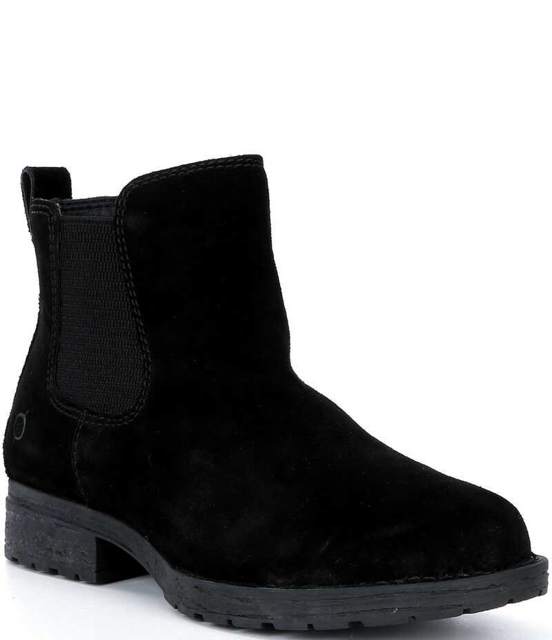 ボーン レディース シューズ ブーツ・レインブーツ スエード チェルシー Born Cove Waterproof Suede Chelsea Booties Black ブラック