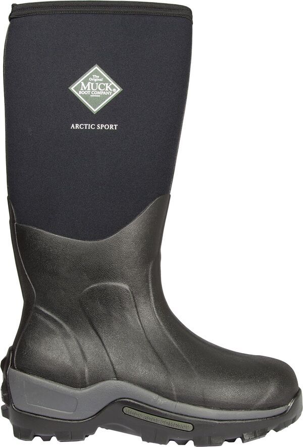 ムックブーツ メンズ シューズ ブーツ・レインブーツ Muck Boots Mens Arctic Hi Sport Rubber Hunting Boots Black ブラック