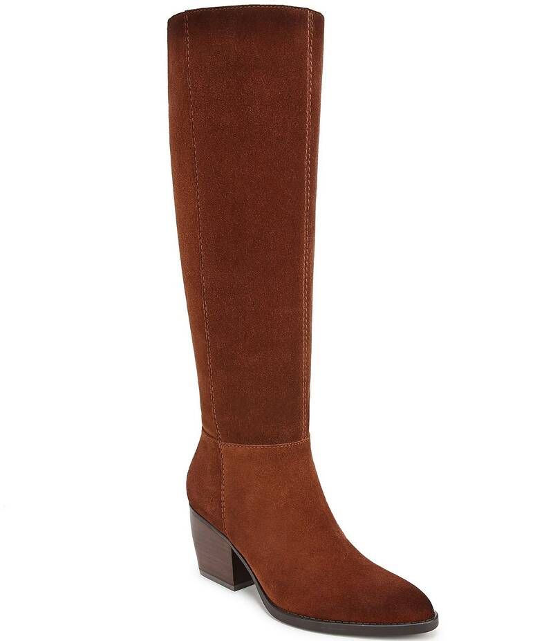 ナチュライザー レディース シューズ ブーツ・レインブーツ トール スエード ブーツ Naturalizer Fae Suede Knee High Tall Boots Saddle Tan タン