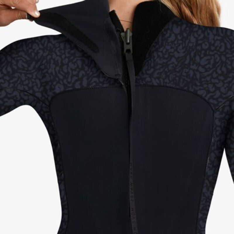ロキシー レディース 水着 上下セット Roxy 43mm Swell Series Back Zip Wetsuit Womens Animal Print アニマル