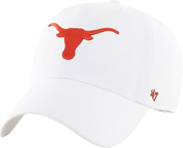 フォーティーセブン レディース アクセサリー 帽子 47 47 Mens Texas Longhorns White Clean Up Adjustable Hat NoColor ホワイト