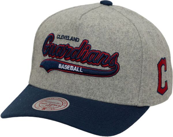 ミッチェルネス レディース アクセサリー 帽子 Mitchell Ness Adult Cleveland Guardians Grey Tailsweep Snapback Hat NoColor