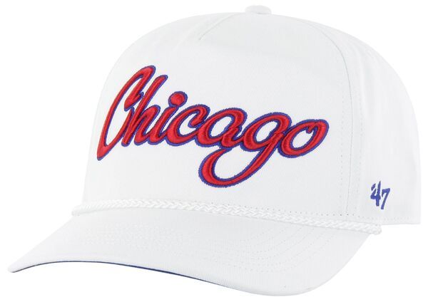 フォーティーセブン メンズ アクセサリー 帽子 47 Adult Chicago Cubs White Overhand Hitch Adjustable Hat NoColor ホワイト