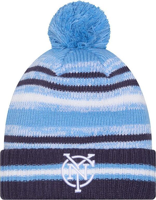 ニューエラ メンズ アクセサリー 帽子 ニット ロゴ New Eradult New York City FC Light Blue Team Logo 25 Cheer Knit Hat NoCol