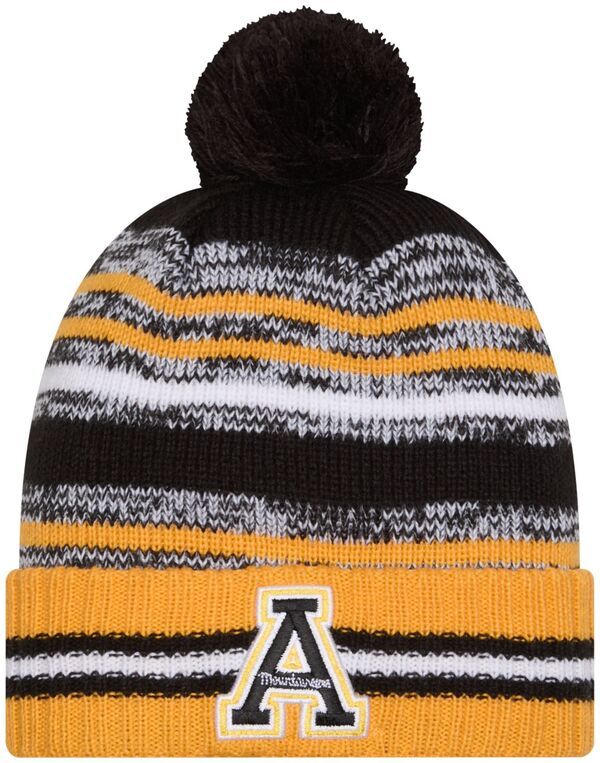 ニューエラ レディース アクセサリー 帽子 ニット New Eradult Appalachian State Mountaineers Black Cheer Knit Hat NoColor ブラ
