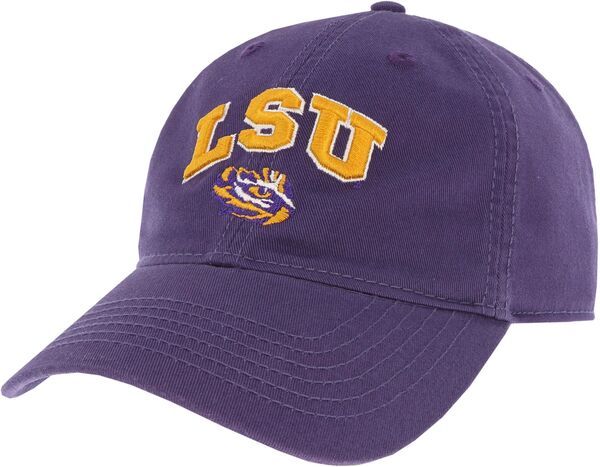 リーグレガシー レディース アクセサリー 帽子 LeagueLegacy Mens LSU Tigers Purple Relaxed Twill Adjustable Hat NoColor パープ