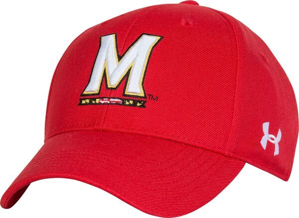 アンダーアーマー メンズ アクセサリー 帽子 Under Armour Mens Maryland Terrapins Red Adjustable Hat NoColor レッド