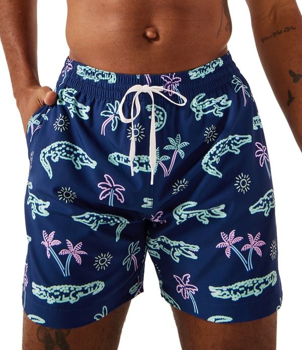チャビーズ メンズ 水着 ハーフパンツ・ショーツ Chubbies Family Matching Neon Classic 55 Inseam Swim Trunks Navy ネイビー