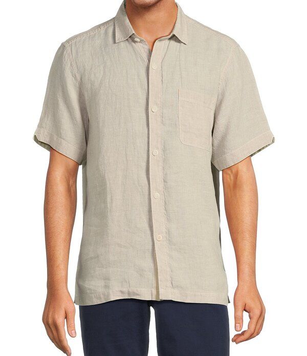 トッミーバハマ メンズ トップス シャツ リネン Tommy Bahama Linen Paradise Breezer Short Sleeve Woven Shirt Natural 15,895円