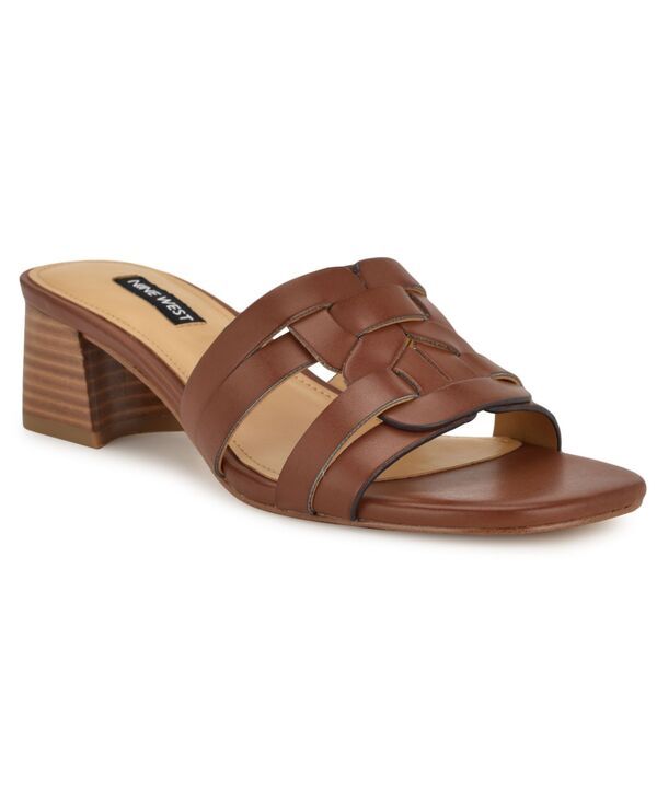 ナインウェスト レディース シューズ サンダル ヒール Nine West Womens Gennie Block Heel Dressandals Medium Brown ブラウン 13,636円