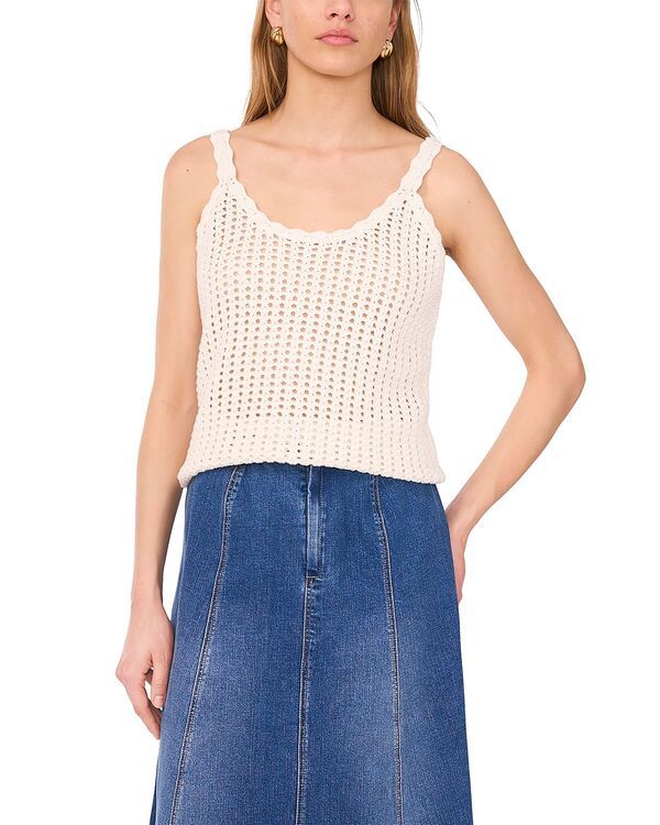 ワンステイト レディース トップス タンクトップ 1STATE Pointelle Tank Top Antique White ホワイト