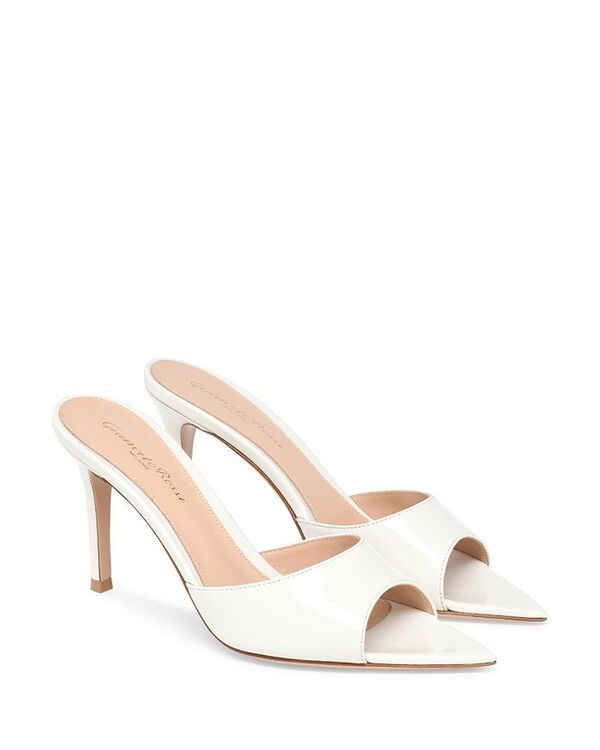 ジャンヴィト ロッシ レディース シューズ サンダル Gianvito Rossi Womens Elle 85 Mules White Nappa ホワイト