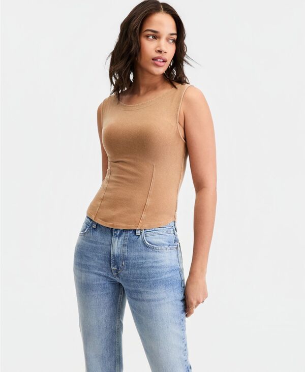 【送料無料】 フリーピープル レディース タンクトップ トップス Womens Iconic Sleeveless Tank Top Tannin
