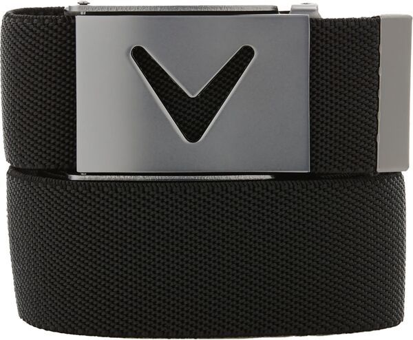 キャラウェイ メンズ アクセサリー ベルト ロゴ Callaway Mens VLogo Web Golf Belt Caviar