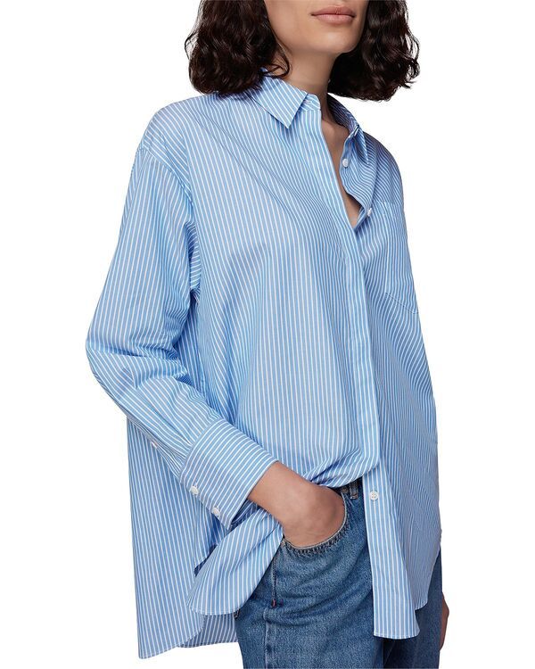 ホイッスルズ レディース トップス シャツ Whistlestriped Oversized Shirt BlueMulti ブルー 19,066円