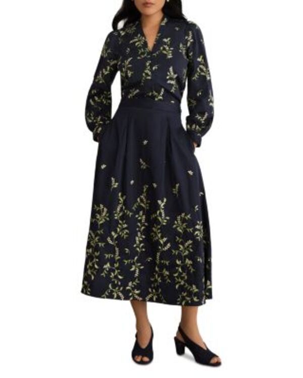 ホッブスロンドン レディース ボトムスカート HOBBS LONDON Annie Skirt Midnight Multi マルチカラー