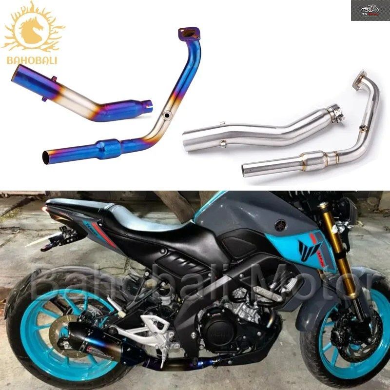 MT15 R15 V3 V4 オートバイ排気システム ステンレススチールパイプ ヘッダーパイプ ヤマハ MT15 R15 V3 V4 2017-2024