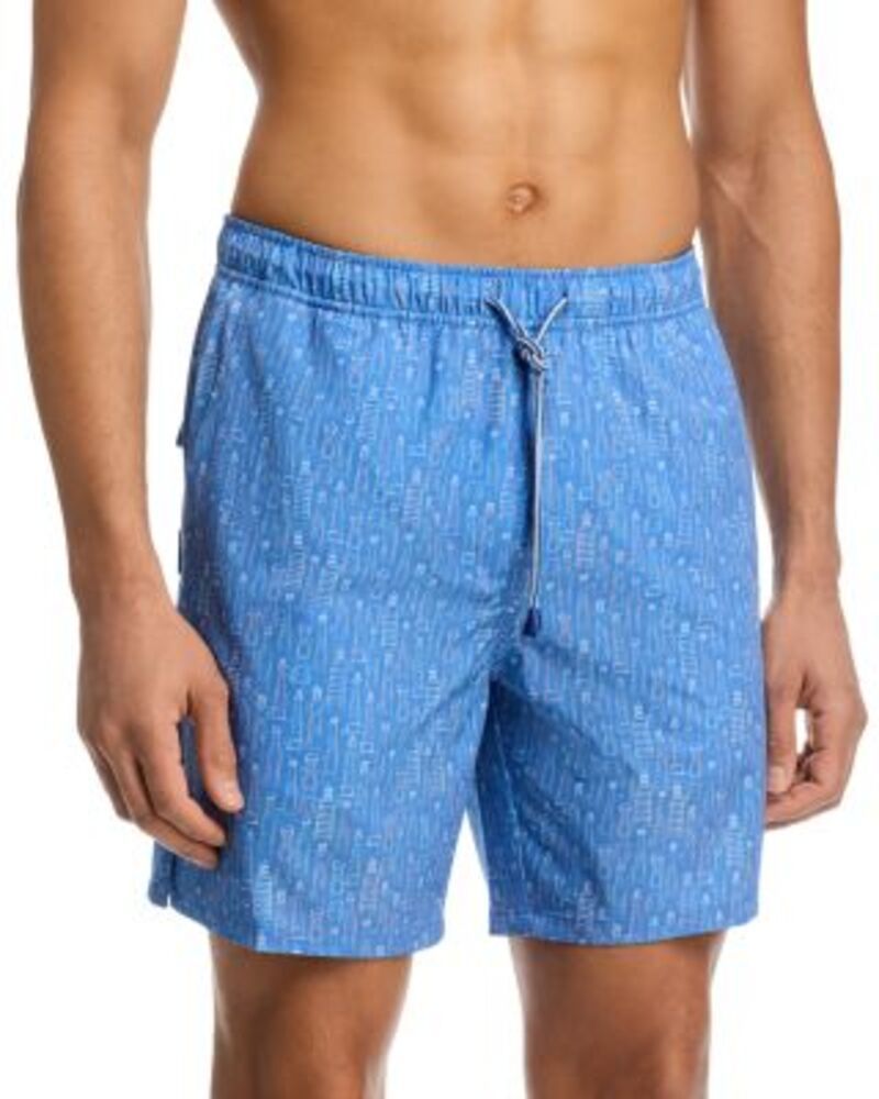ピーター・ミラー メンズ 水着 ハーフパンツ・ショーツ Peter Millar Tequila Seas 7 Swim Trunks Dusk Blue ブルー