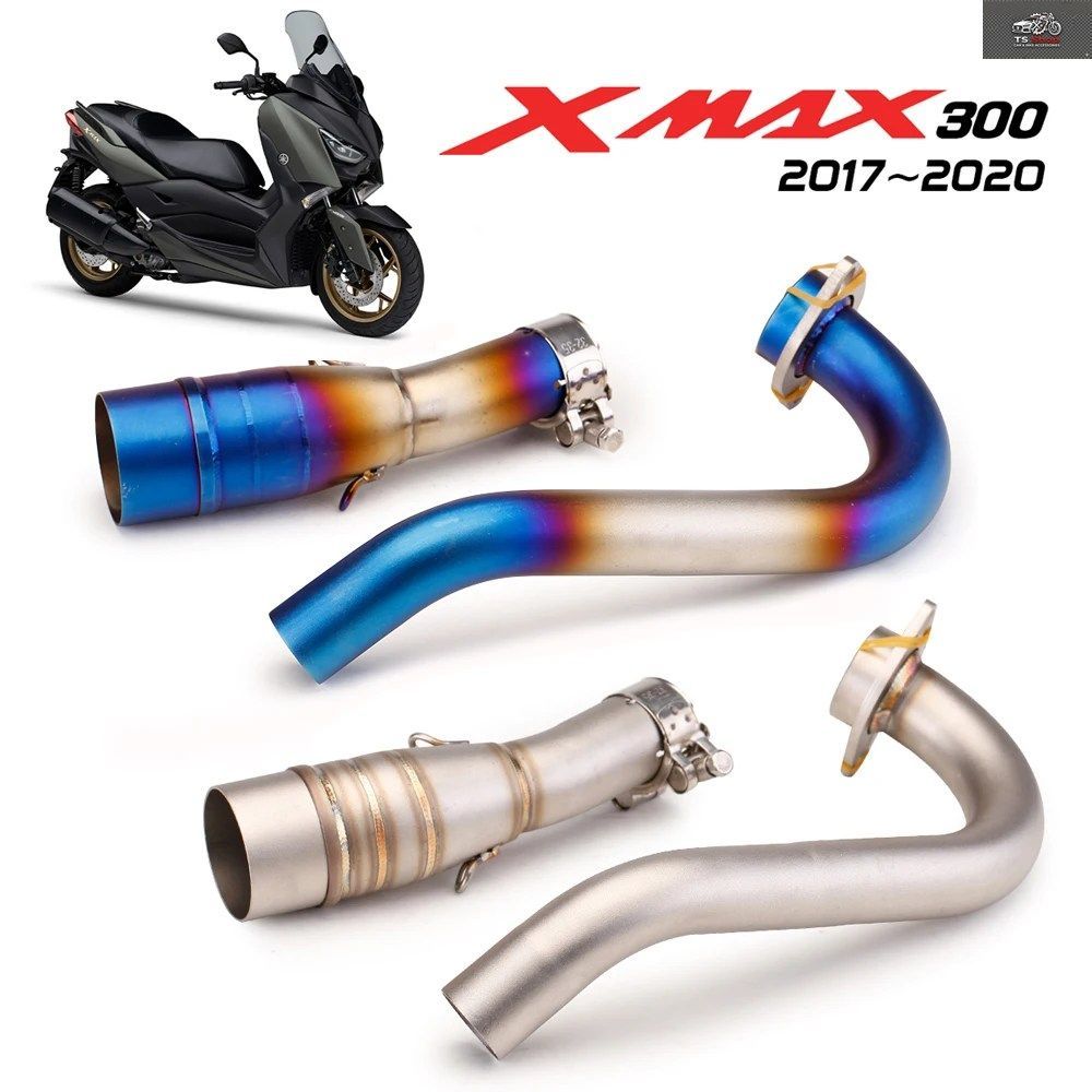 オートバイ用排気管 ヤマハ XMAX300 2017-2020 ステンレススチール製フロント排気マフラーエスケープミドルリンクパイプ 7,370円