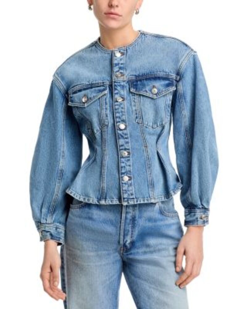 フレーム レディース アウター ジャケット・ブルゾン FRAME The Nipped Collarless Jacket Umbria
