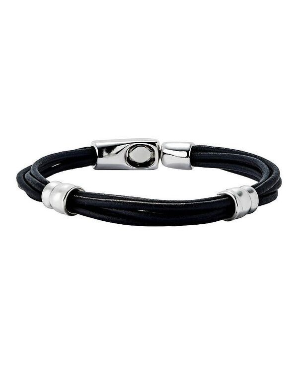 ウノデ 50 レディース アクセサリー ブレスレット・バングル・アンクレット レザー UNOde50 Multiple Leather with 2 Circumferences Plated in
