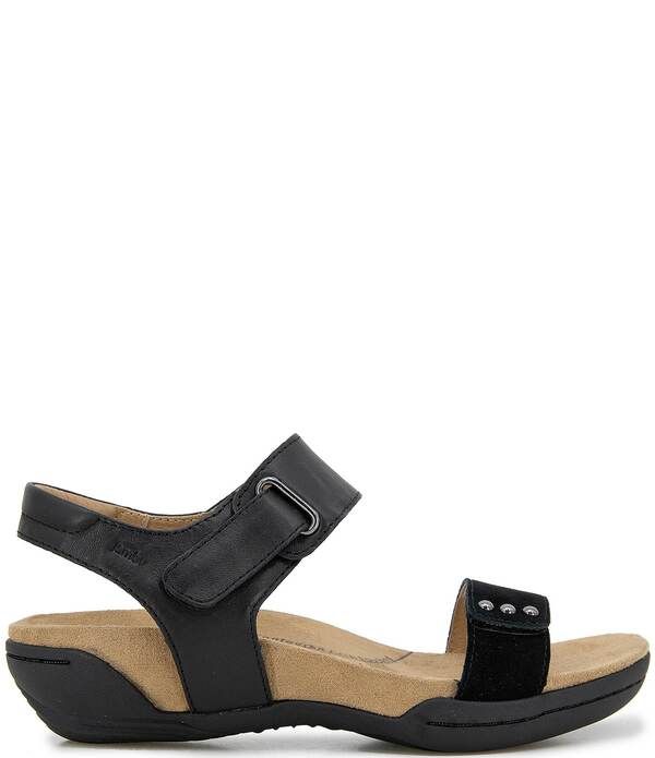ジャンブー レディース シューズ サンダル スエード レザー Jambu Morgan Leather and Suede Sandals Black ブラック