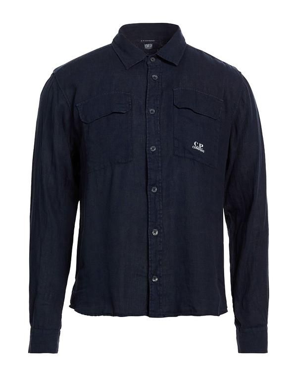 シーピーカンパニー メンズ トップス シャツ CP COMPANY リネンシャツ Midnight Blue ブルー