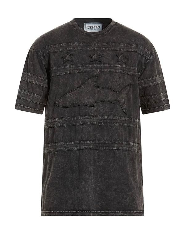 アイスバーグ メンズ トップス Tシャツ ICEBERG Ｔシャツ Charcoal チャコール