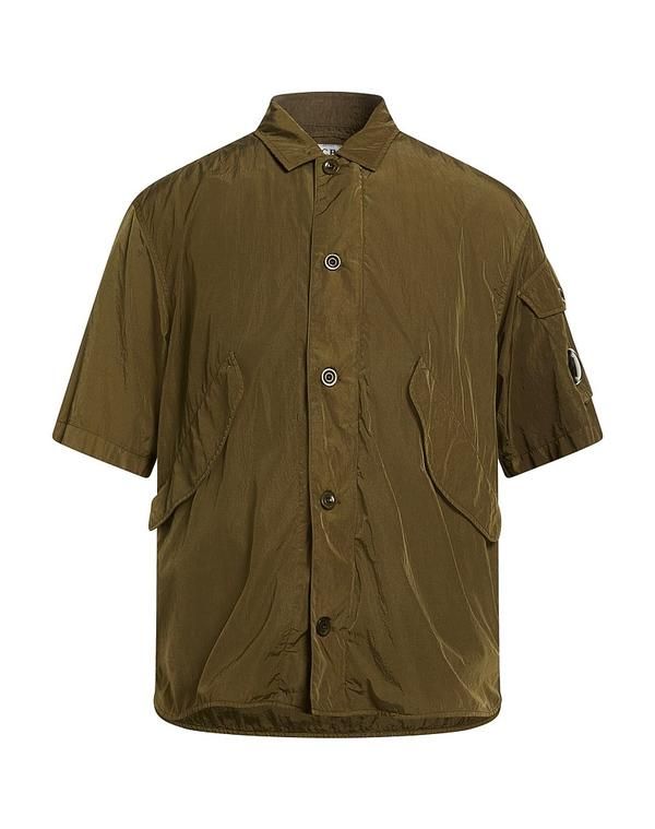 シーピーカンパニー メンズ トップス シャツ CP COMPANY 無地シャツ Military Green グリーン