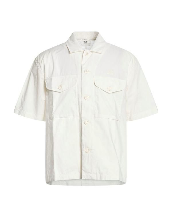 シーピーカンパニー メンズ トップス シャツ CP COMPANY 無地シャツ White ホワイト