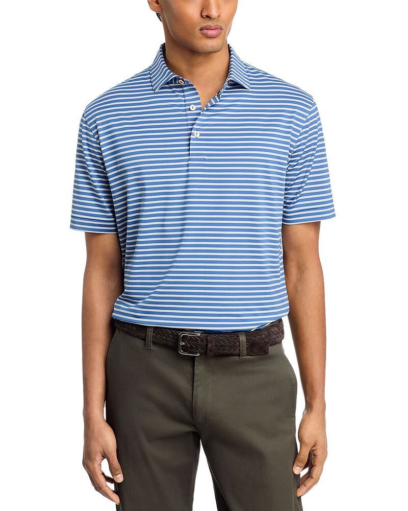 ピーター・ミラー メンズ トップス ポロシャツ Peter Millar Ashford Striperformance Polo Windsor Blue ブルー