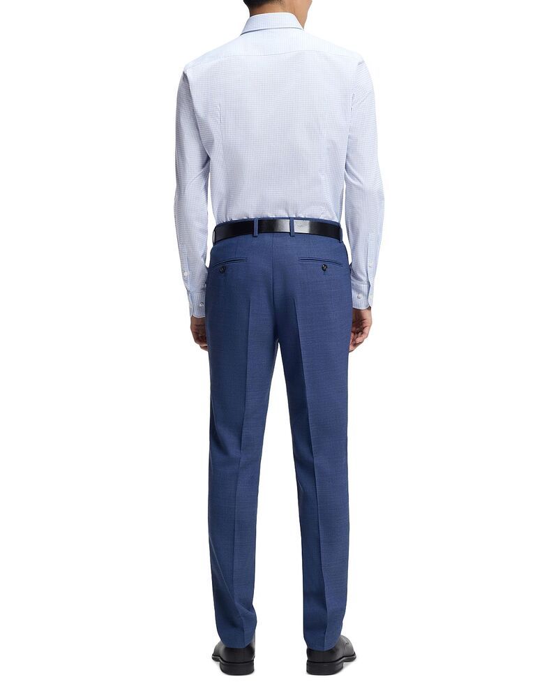 ボス メンズ トップス シャツ スリムフィット BOSS Hank Grid Slim Fit Dresshirt Light Pastel Blue ブルー