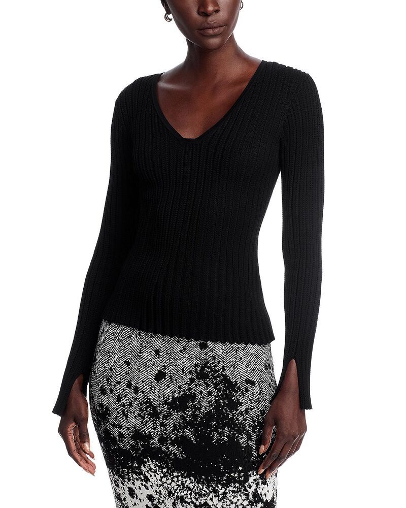 ボス レディース アウター ニット・セーター BOSS Ferunia Sweater Monochrome Rib