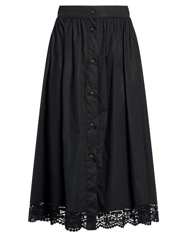 ツインセット レディース ボトムス ミディスカート TWINSET ミディ丈スカート Black ブラック