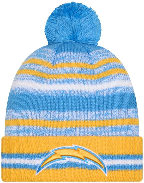 ニューエラ メンズ アクセサリー 帽子 ニット New Eradult Los Angeles Chargers Medium Blue Cheer Knit Hat NoColor ブルー