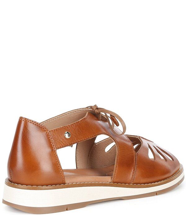 ピコリーノス レディース シューズ サンダル レース レザー Pikolinos Roquetas Leather Lace Up Sandals Brandy