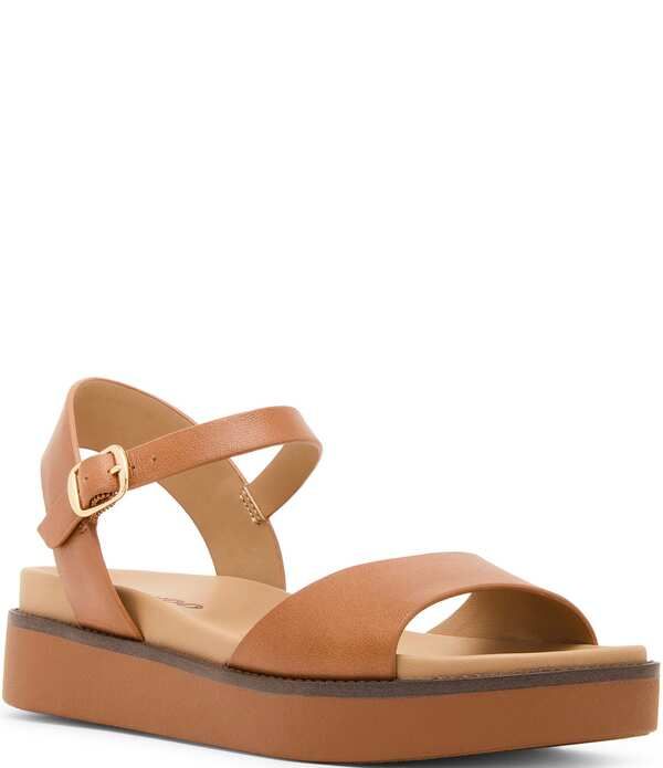 ブロンド レディース シューズ サンダル アンクル レザー Blondo Rifkin Waterproof Leather Ankle Strap Sandals Cognac
