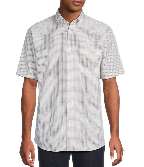 ラウンドトゥリーアンドヨーク メンズ トップス シャツ トール Gold Label Roundtree Yorke Big Tall Full Fit NonIron Short Sleeve Sm 9,475円