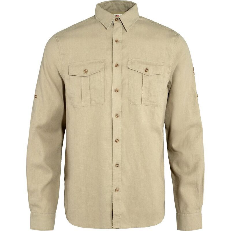 フェールラーベン メンズ トップス シャツ 長袖 Fjallraven Ovik TravelongSleeve Shirt Mensand Stone サンド