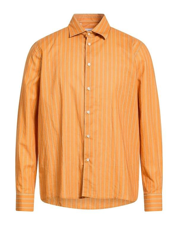マニュエル リッツ メンズ トップス シャツ MANUEL RITZ リネンシャツ Orange オレンジ