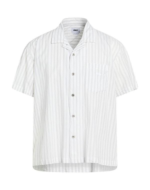 オベイ メンズ トップス シャツ OBEY ストライプ柄シャツ Charcoal チャコール 14,610円