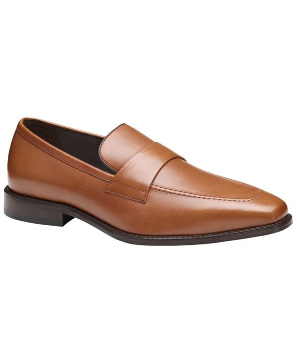 ジョンストンアンドマーフィー メンズ シューズ スリッポン・ローファー Johnston Murphy Mens Floyd Penny Round Toe Loafers Tan Full Grai 38,870円