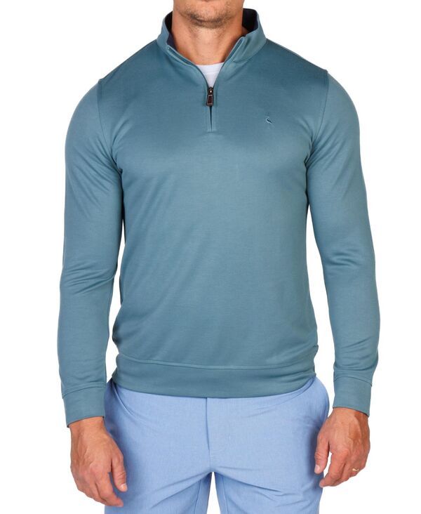 テーラーバード メンズ アウター パーカー・スウェット ハーフジップ シャツ Tailorbyrd Mens Modal Quarter Zip Sweatshirts Jade 8,125円
