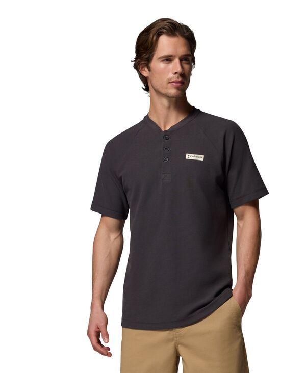 コロンビア メンズ トップス シャツ 半袖 ニット Columbia Mens Ackerocknit ShortSleeve Henley Shirt Shark 11,300円