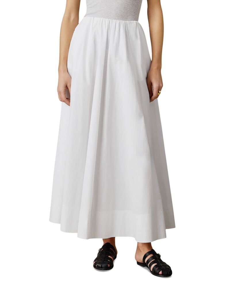 ファレティ レディース ボトムスカート Faherty Coastal Poplinera Skirt White ホワイト