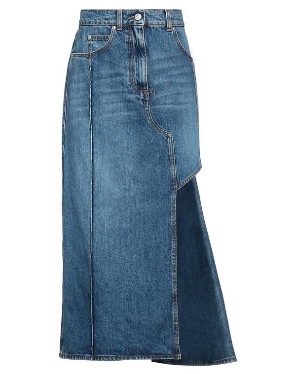 マックイーン レディース ボトムスカート MCQUEEN デニムスカート Blue ブルー