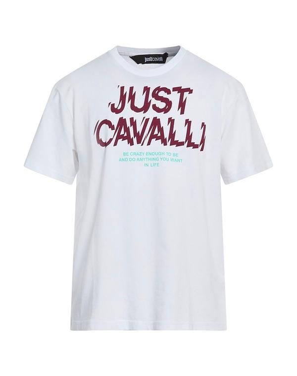 ジャストカバリ メンズ トップス Tシャツ JUST CAVALLI Ｔシャツ White ホワイト