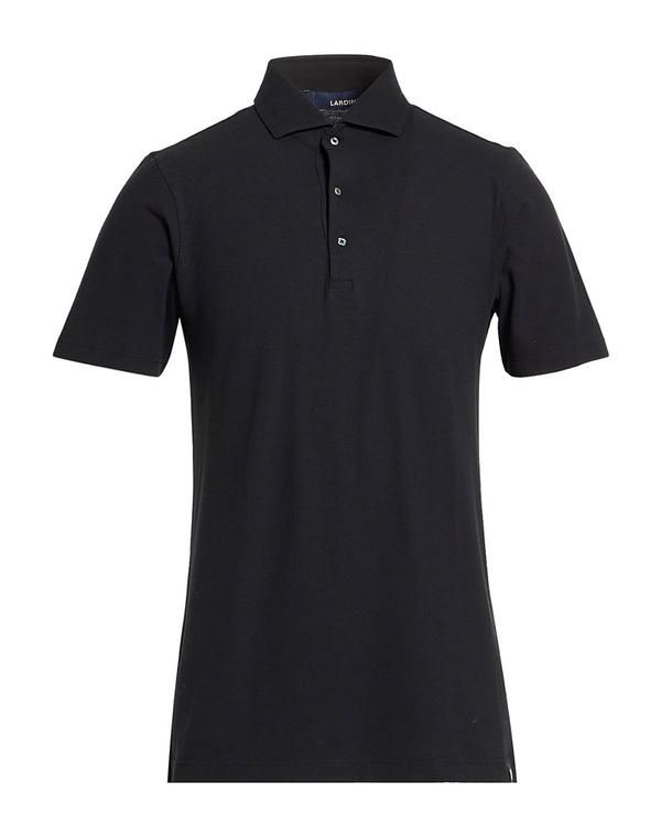 ラルディーニ メンズ トップス ポロシャツ LARDINI ポロシャツ Black ブラック