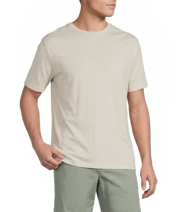 ダニエル クレミュ メンズ トップス シャツ Cremieux Blue Label Garment Dyed Short Sleeve TShirt Stone ストーン